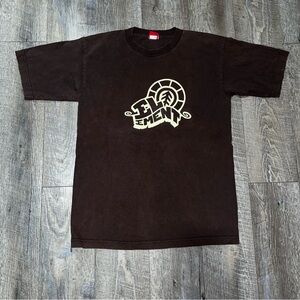 Vintage Y2K Element Skater Shirt Size Small Brown Skate Surf VTG Rare Punk